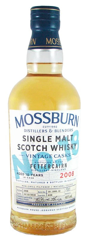 MossburnWhiskyVintageCaskNo.18Fettercairn2008Aged10Years460%vol.070l–GärtnerWein